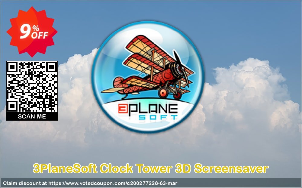 3PlaneSoft Clock Tower 3D Screensaver