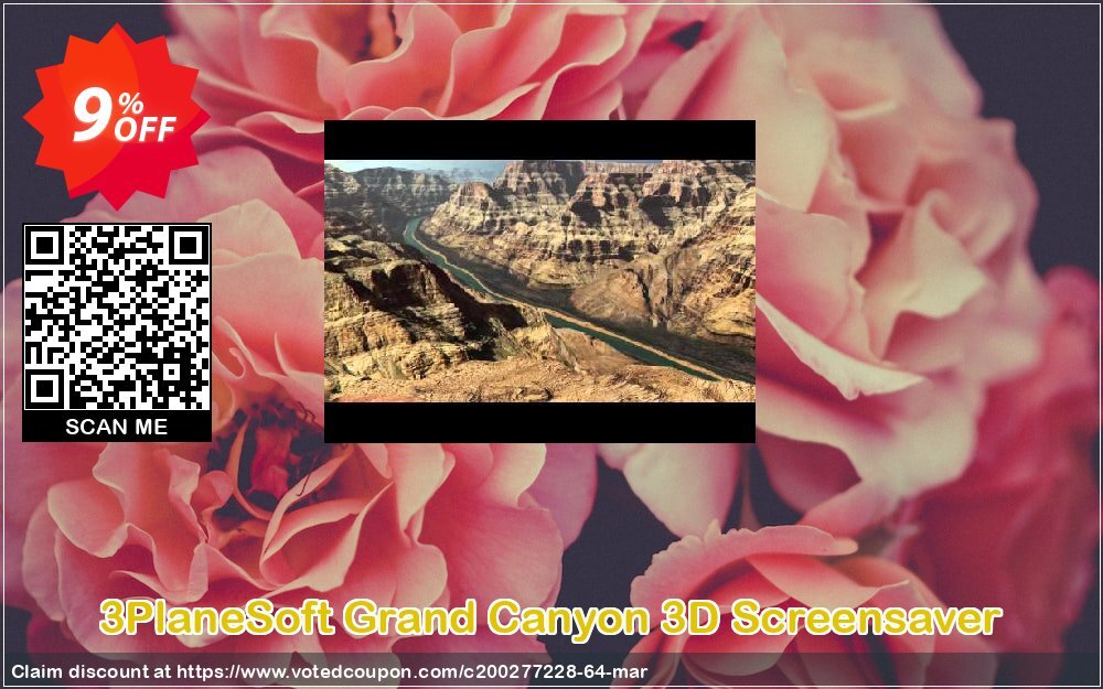 3PlaneSoft Grand Canyon 3D Screensaver Coupon, discount 3PlaneSoft Grand Canyon 3D Screensaver Coupon. Promotion: 3PlaneSoft Grand Canyon 3D Screensaver offer discount