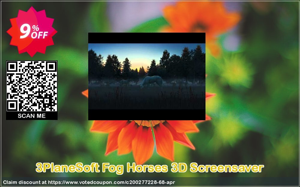 3PlaneSoft Fog Horses 3D Screensaver