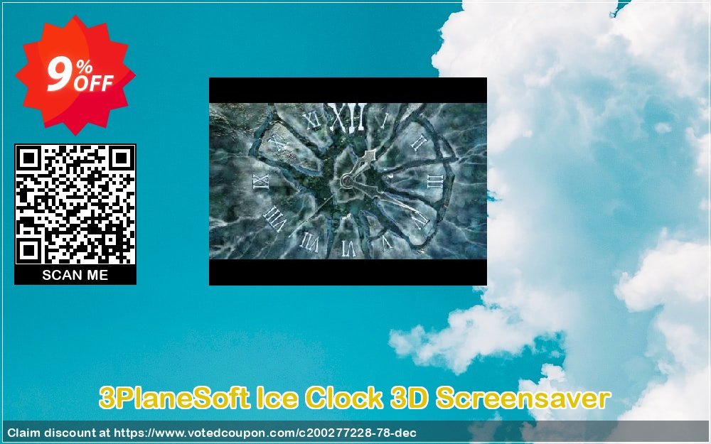 3PlaneSoft Ice Clock 3D Screensaver Coupon, discount 3PlaneSoft Ice Clock 3D Screensaver Coupon. Promotion: 3PlaneSoft Ice Clock 3D Screensaver offer discount