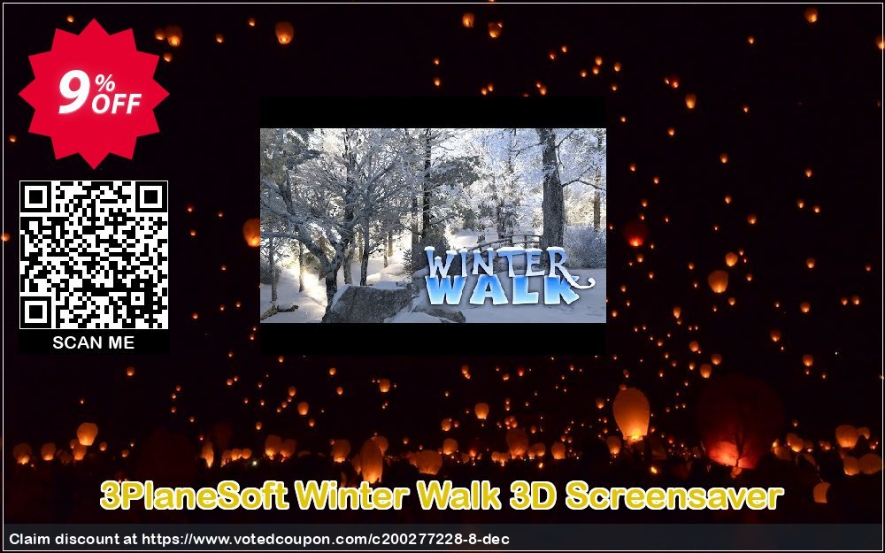 3PlaneSoft Winter Walk 3D Screensaver Coupon, discount 3PlaneSoft Winter Walk 3D Screensaver Coupon. Promotion: 3PlaneSoft Winter Walk 3D Screensaver offer discount