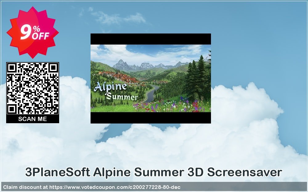 3PlaneSoft Alpine Summer 3D Screensaver Coupon, discount 3PlaneSoft Alpine Summer 3D Screensaver Coupon. Promotion: 3PlaneSoft Alpine Summer 3D Screensaver offer discount