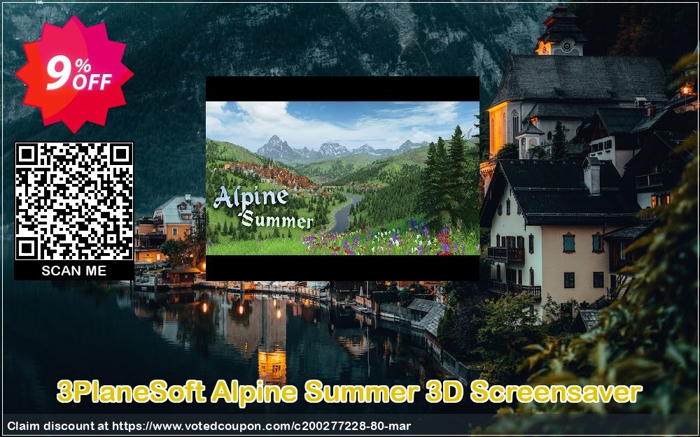 3PlaneSoft Alpine Summer 3D Screensaver Coupon Code Jun 2024, 9% OFF - VotedCoupon