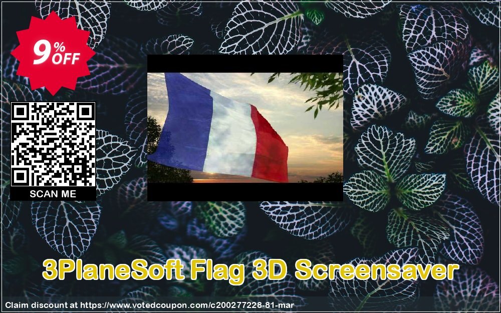 3PlaneSoft Flag 3D Screensaver