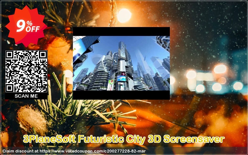 3PlaneSoft Futuristic City 3D Screensaver