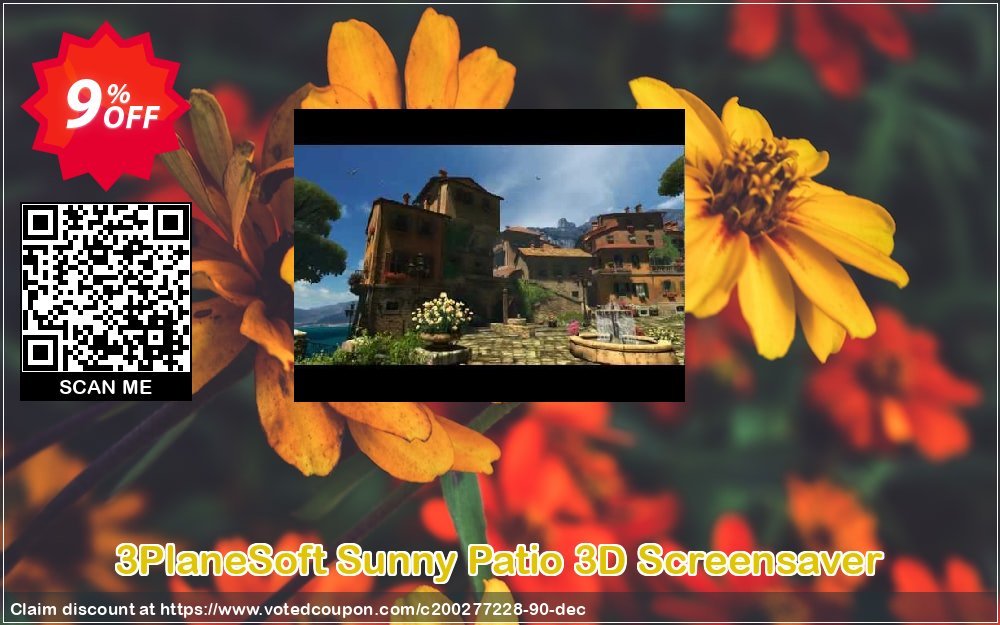 3PlaneSoft Sunny Patio 3D Screensaver