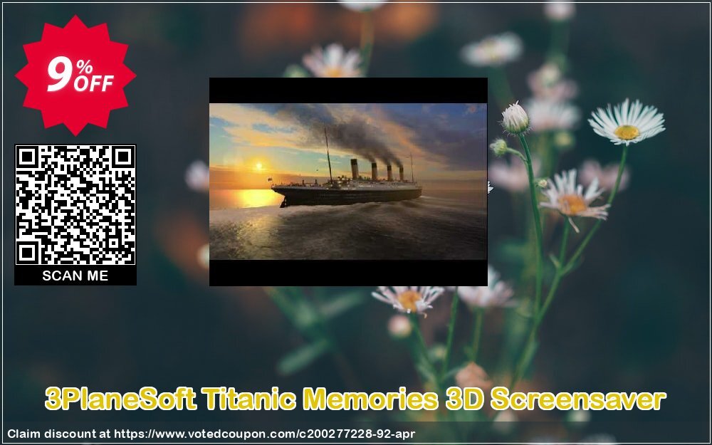 3PlaneSoft Titanic Memories 3D Screensaver Coupon Code Apr 2024, 9% OFF - VotedCoupon