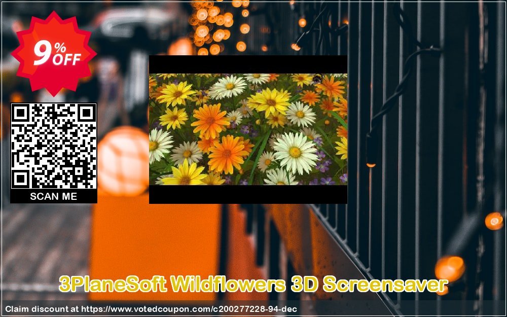 3PlaneSoft Wildflowers 3D Screensaver Coupon, discount 3PlaneSoft Wildflowers 3D Screensaver Coupon. Promotion: 3PlaneSoft Wildflowers 3D Screensaver offer discount