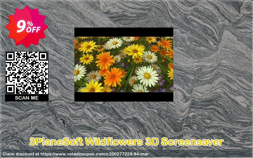 3PlaneSoft Wildflowers 3D Screensaver Coupon, discount 3PlaneSoft Wildflowers 3D Screensaver Coupon. Promotion: 3PlaneSoft Wildflowers 3D Screensaver offer discount