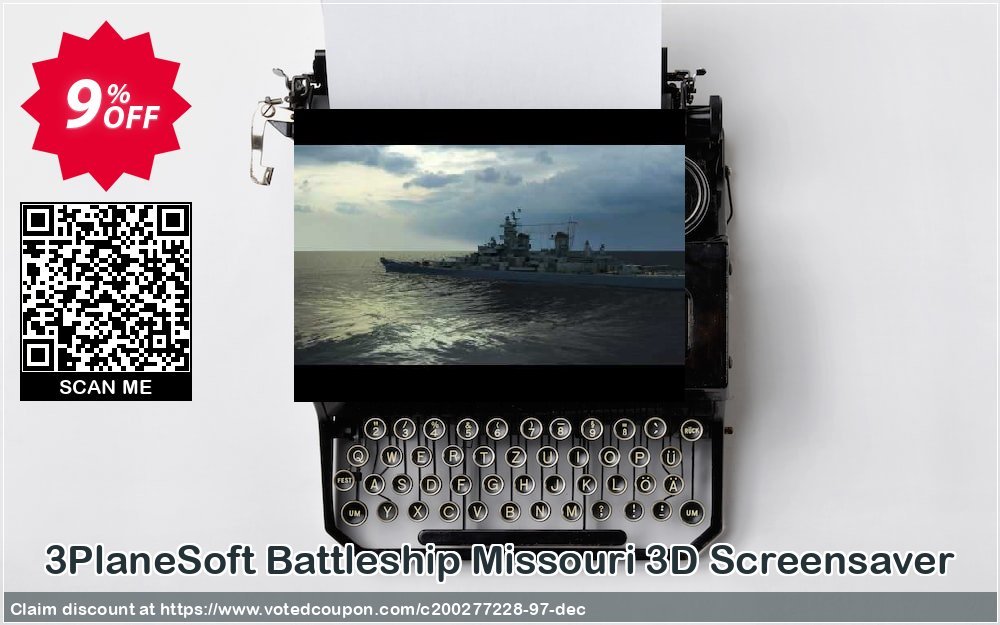 3PlaneSoft Battleship Missouri 3D Screensaver Coupon, discount 3PlaneSoft Battleship Missouri 3D Screensaver Coupon. Promotion: 3PlaneSoft Battleship Missouri 3D Screensaver offer discount
