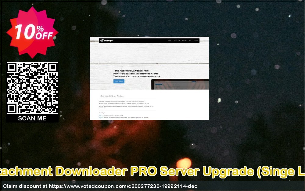 Mail Attachment Downloader PRO Server Upgrade, Singe Plan  Coupon, discount Mail Attachment Downloader PRO Server Upgrade (Singe License) Fearsome deals code 2023. Promotion: Fearsome deals code of Mail Attachment Downloader PRO Server Upgrade (Singe License) 2023