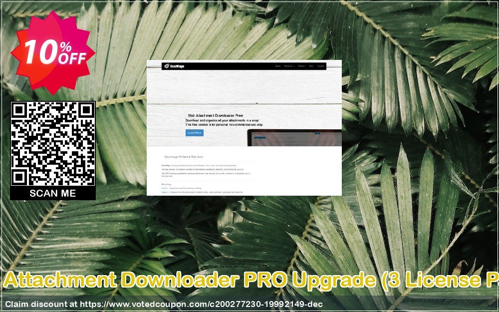 Mail Attachment Downloader PRO Upgrade, 3 Plan Pack  Coupon, discount Mail Attachment Downloader PRO Upgrade (3 License Pack) Special deals code 2023. Promotion: Special deals code of Mail Attachment Downloader PRO Upgrade (3 License Pack) 2023