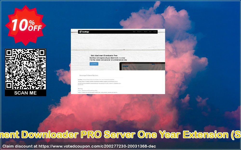 Mail Attachment Downloader PRO Server One Year Extension, Subscription  Coupon, discount Mail Attachment Downloader PRO Server One Year Extension (Subscription) Amazing promotions code 2024. Promotion: Amazing promotions code of Mail Attachment Downloader PRO Server One Year Extension (Subscription) 2024