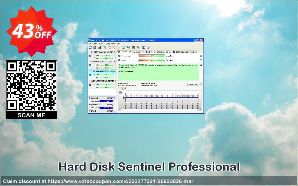 Hard Disk Sentinel Professional voted-on promotion codes