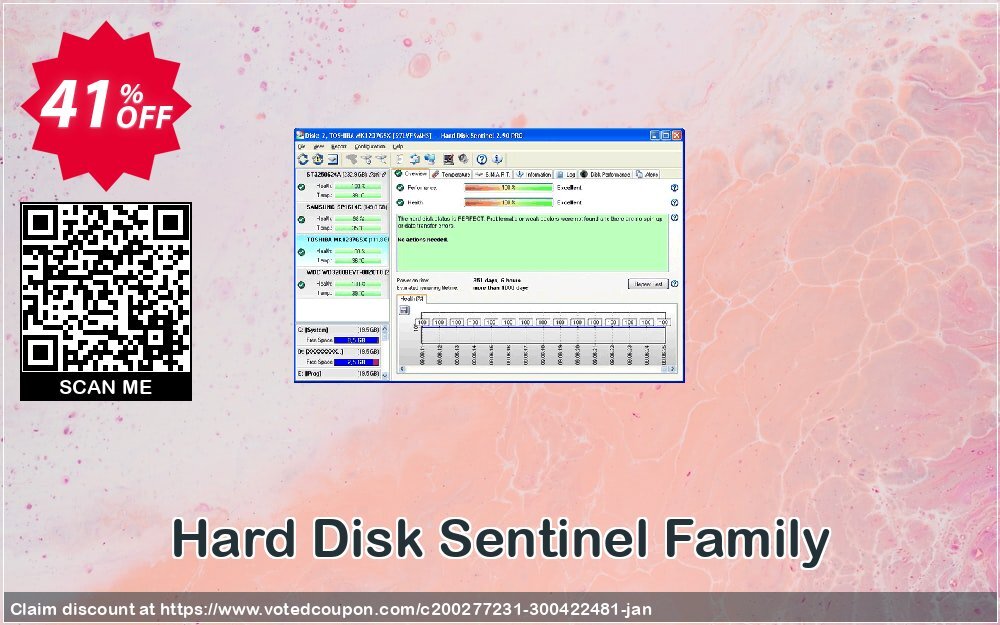 Hard Disk Sentinel Family Coupon Code Mar 2024, 41% OFF - VotedCoupon