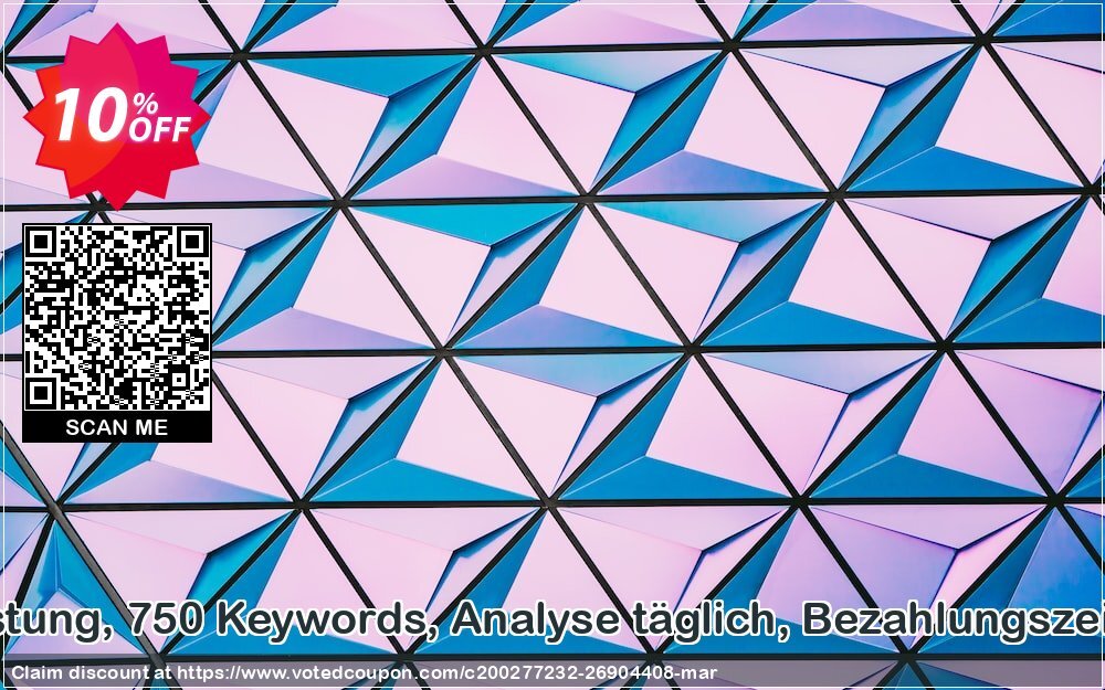 SEO-Dienstleistung, 750 Keywords, Analyse täglich, Bezahlungszeitraum 1 Monat Coupon, discount SEO-Dienstleistung, 750 Keywords, Analyse täglich, Bezahlungszeitraum 1 Monat Fearsome offer code 2024. Promotion: Fearsome offer code of SEO-Dienstleistung, 750 Keywords, Analyse täglich, Bezahlungszeitraum 1 Monat 2024