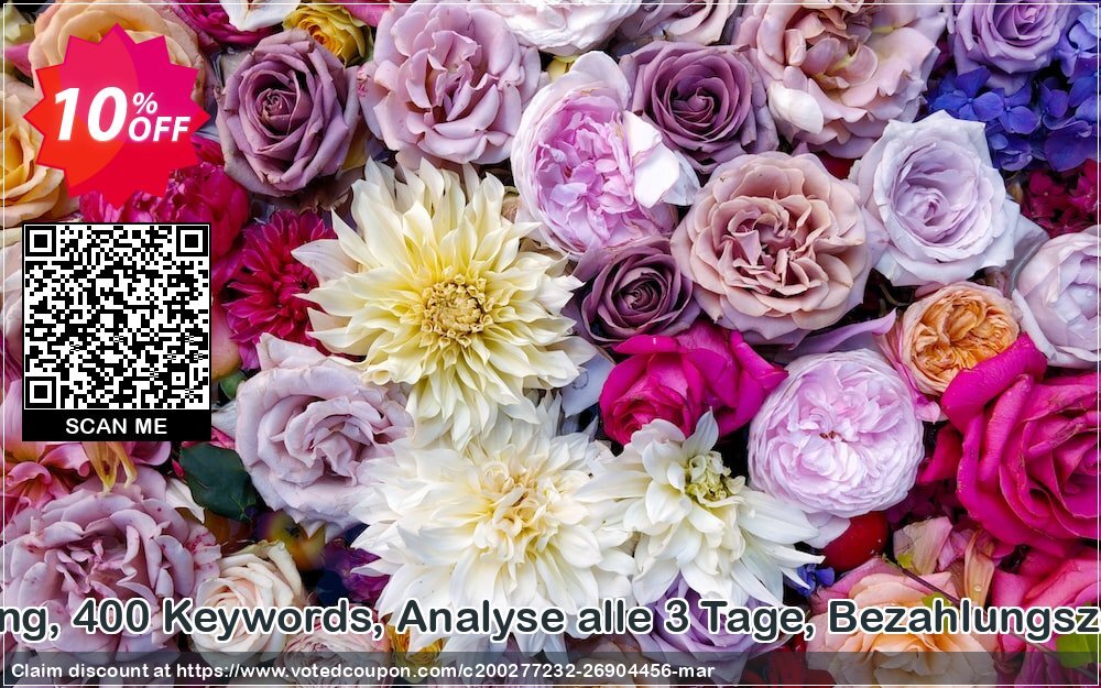 SEO-Dienstleistung, 400 Keywords, Analyse alle 3 Tage, Bezahlungszeitraum 3 Monate Coupon, discount SEO-Dienstleistung, 400 Keywords, Analyse alle 3 Tage, Bezahlungszeitraum 3 Monate Excellent deals code 2024. Promotion: Excellent deals code of SEO-Dienstleistung, 400 Keywords, Analyse alle 3 Tage, Bezahlungszeitraum 3 Monate 2024