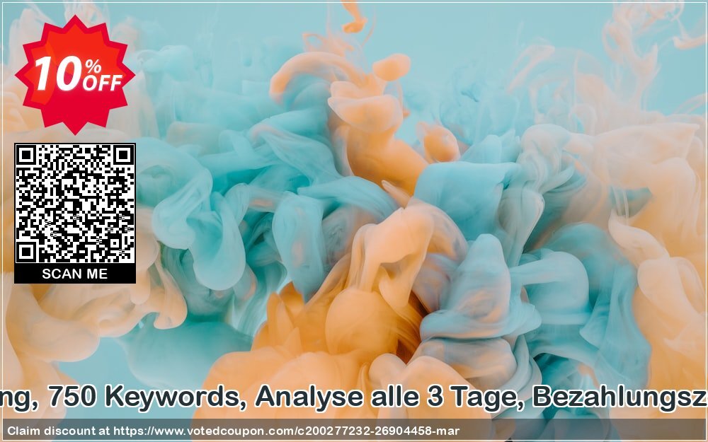 SEO-Dienstleistung, 750 Keywords, Analyse alle 3 Tage, Bezahlungszeitraum 3 Monate Coupon Code May 2024, 10% OFF - VotedCoupon