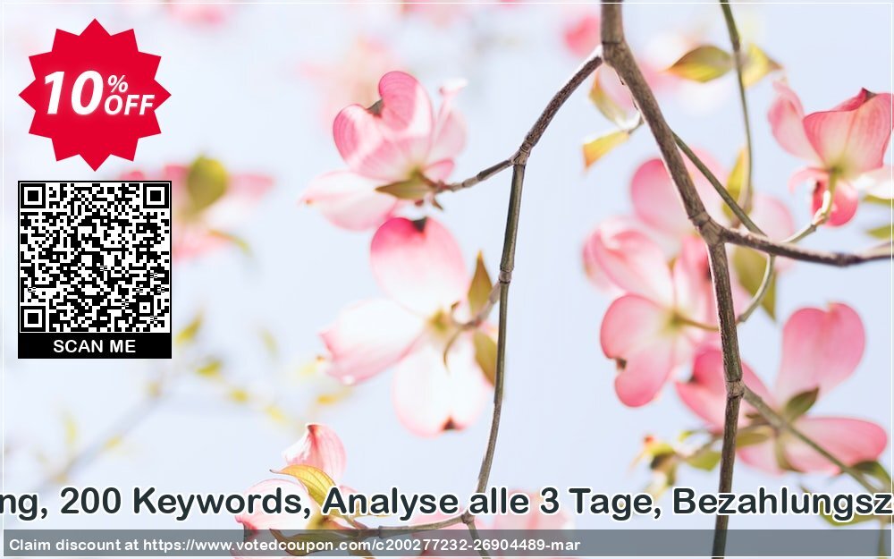 SEO-Dienstleistung, 200 Keywords, Analyse alle 3 Tage, Bezahlungszeitraum 6 Monate Coupon, discount SEO-Dienstleistung, 200 Keywords, Analyse alle 3 Tage, Bezahlungszeitraum 6 Monate Special promotions code 2024. Promotion: Special promotions code of SEO-Dienstleistung, 200 Keywords, Analyse alle 3 Tage, Bezahlungszeitraum 6 Monate 2024