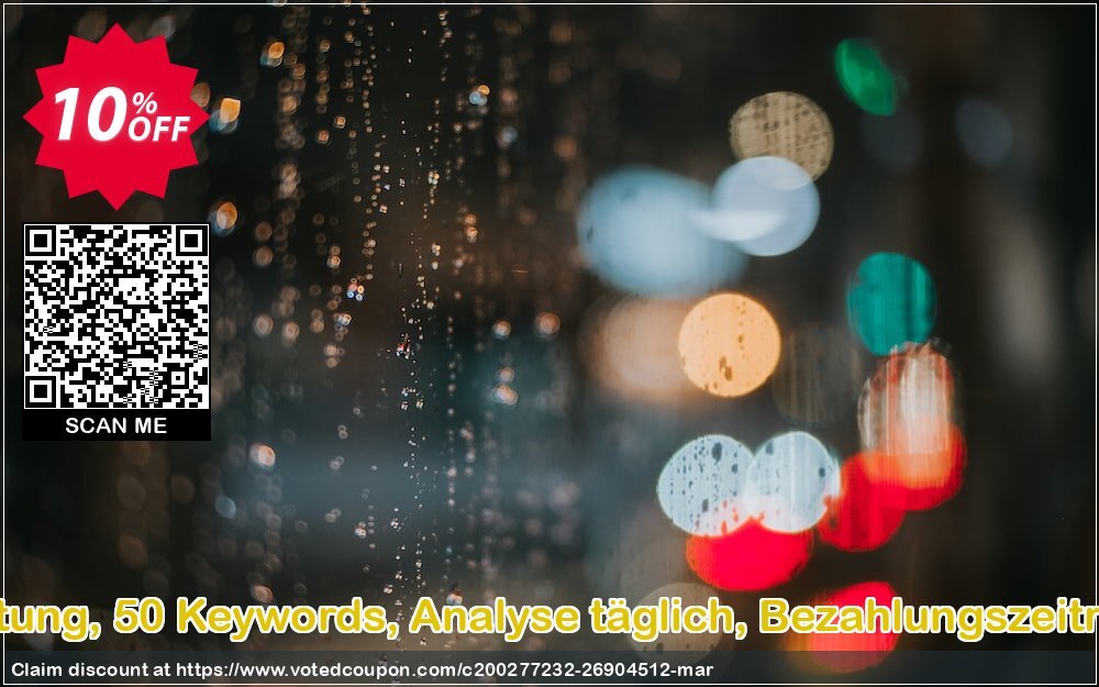 SEO-Dienstleistung, 50 Keywords, Analyse täglich, Bezahlungszeitraum 12 Monate Coupon, discount SEO-Dienstleistung, 50 Keywords, Analyse täglich, Bezahlungszeitraum 12 Monate Special deals code 2024. Promotion: Special deals code of SEO-Dienstleistung, 50 Keywords, Analyse täglich, Bezahlungszeitraum 12 Monate 2024