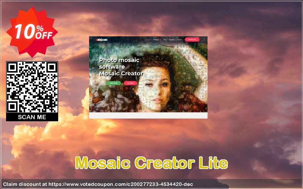 Mosaic Creator Lite Coupon, discount Mosaic Creator Lite Super deals code 2023. Promotion: Super deals code of Mosaic Creator Lite 2023