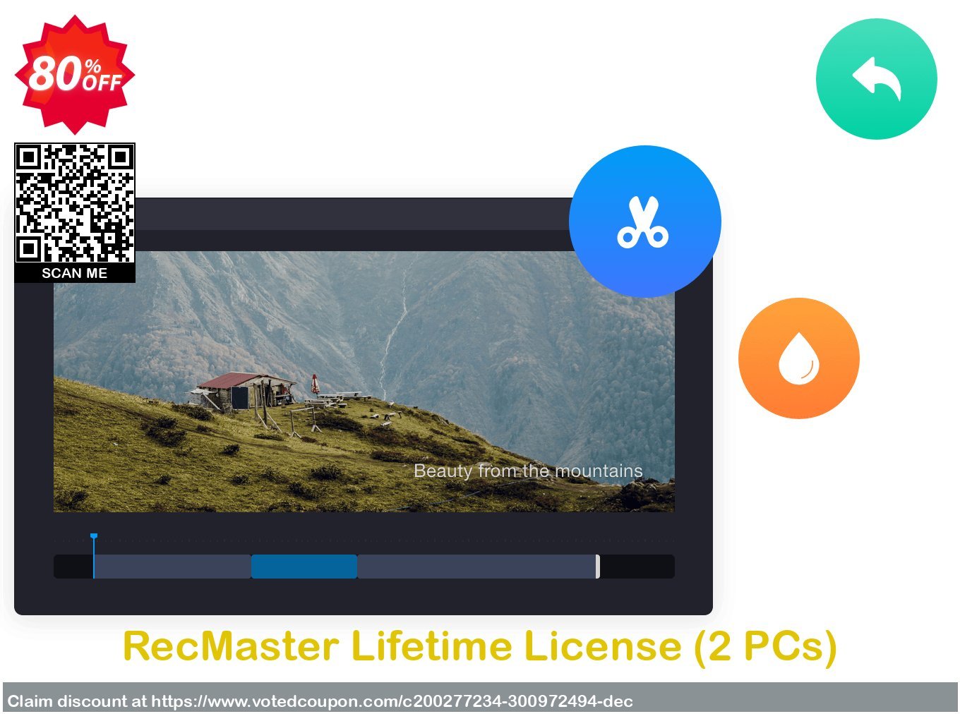 RecMaster Lifetime Plan, 2 PCs  Coupon, discount 72% OFF RecMaster Lifetime Feb 2023. Promotion: Big deals code of RecMaster Lifetime, tested in February 2023