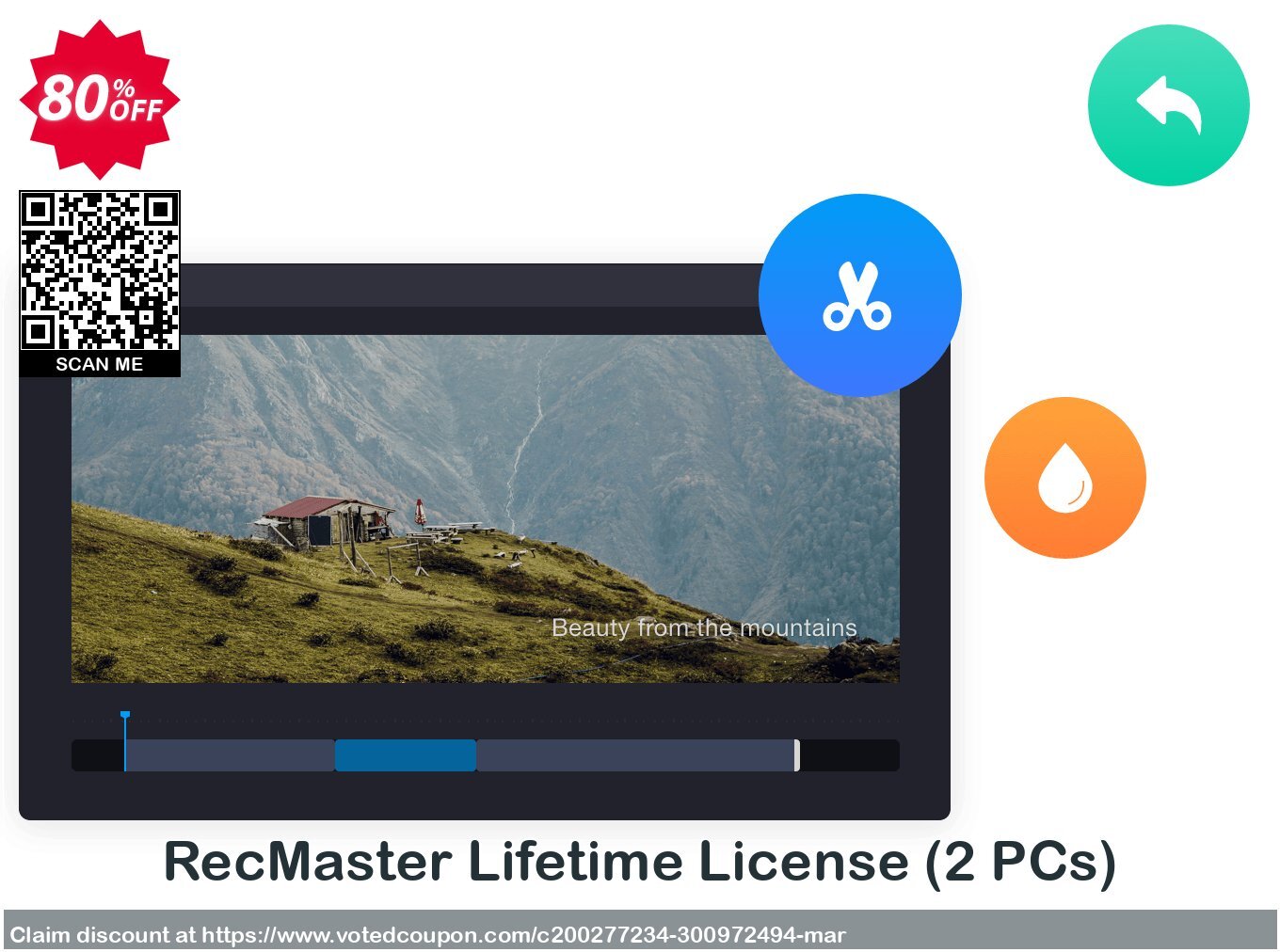 RecMaster Lifetime Plan, 2 PCs  Coupon, discount 72% OFF RecMaster Lifetime Feb 2024. Promotion: Big deals code of RecMaster Lifetime, tested in February 2024