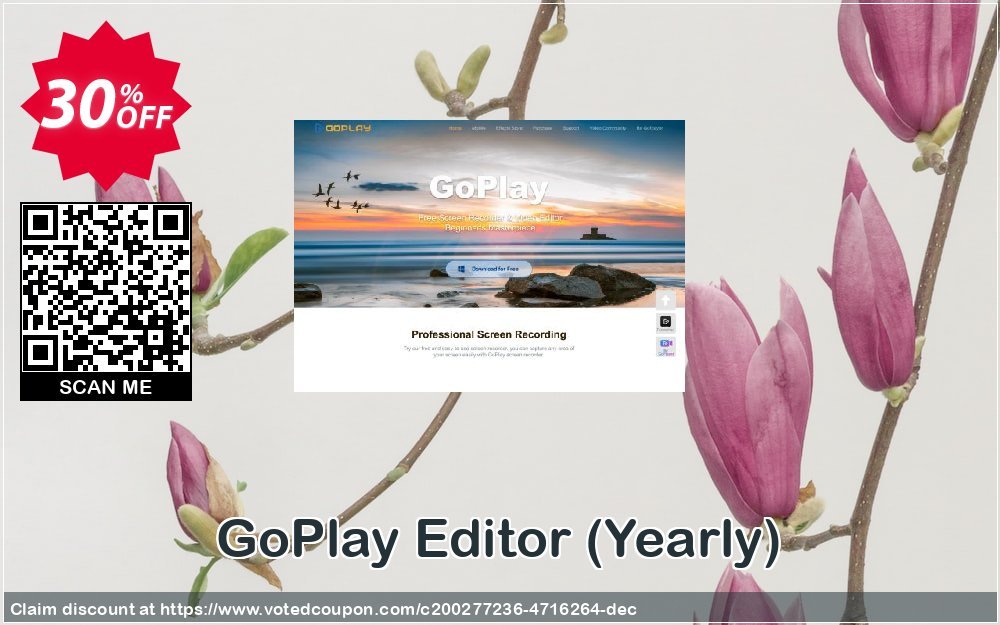 GoPlay Editor, Yearly  Coupon, discount GoPlay Editor Yearly License Awesome promotions code 2024. Promotion: Awesome promotions code of GoPlay Editor Yearly License 2024