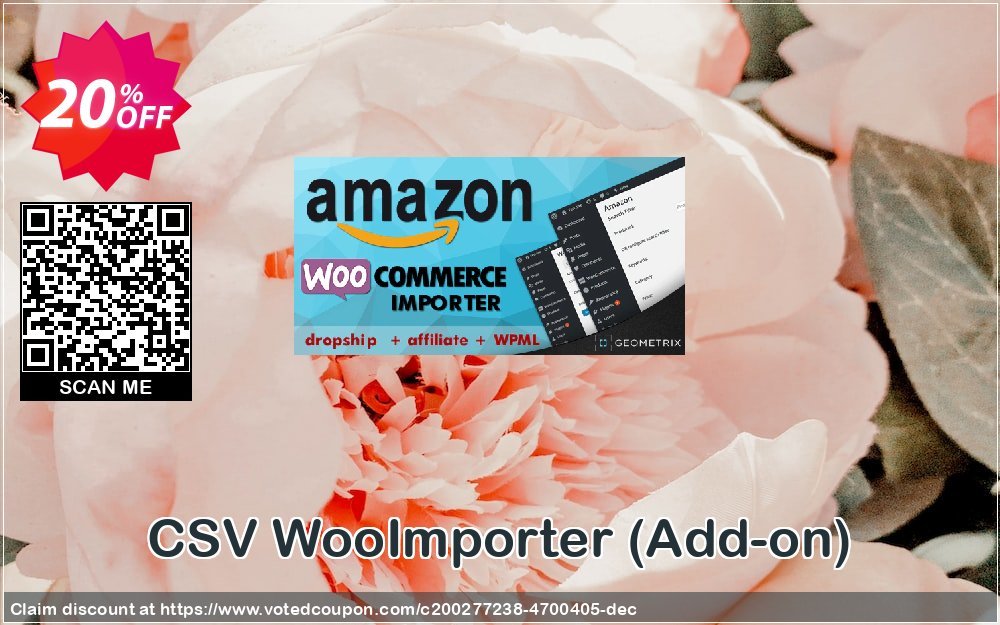 CSV WooImporter, Add-on  Coupon, discount CSV WooImporter. Add-on for WooImporter. Excellent offer code 2023. Promotion: Excellent offer code of CSV WooImporter. Add-on for WooImporter. 2023