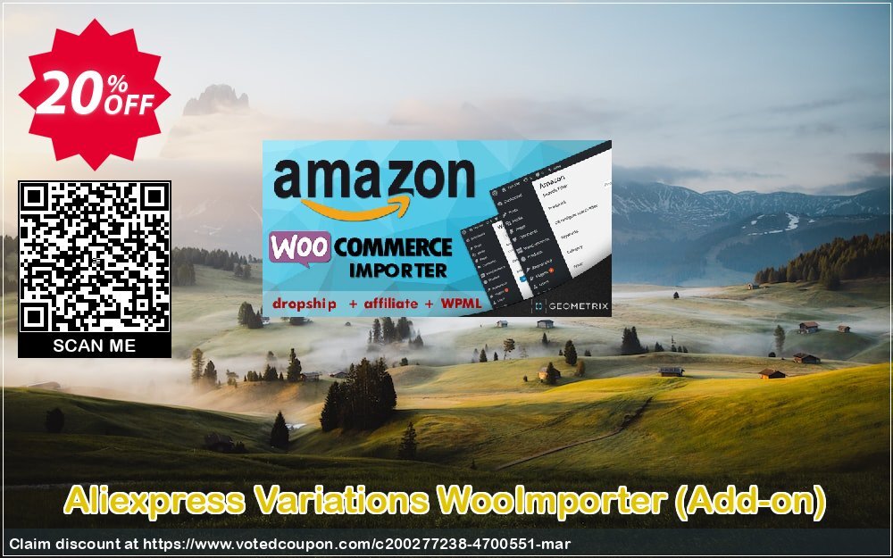 Aliexpress Variations WooImporter, Add-on  Coupon Code Apr 2024, 20% OFF - VotedCoupon