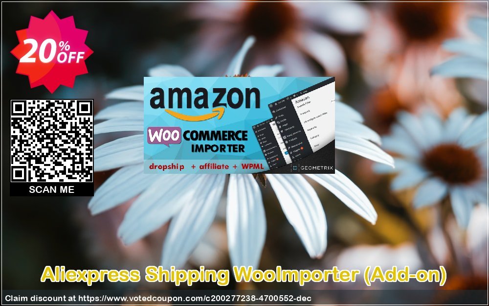 Aliexpress Shipping WooImporter, Add-on  Coupon, discount Aliexpress Shipping WooImporter. Add-on for WooImporter. Hottest offer code 2023. Promotion: Hottest offer code of Aliexpress Shipping WooImporter. Add-on for WooImporter. 2023