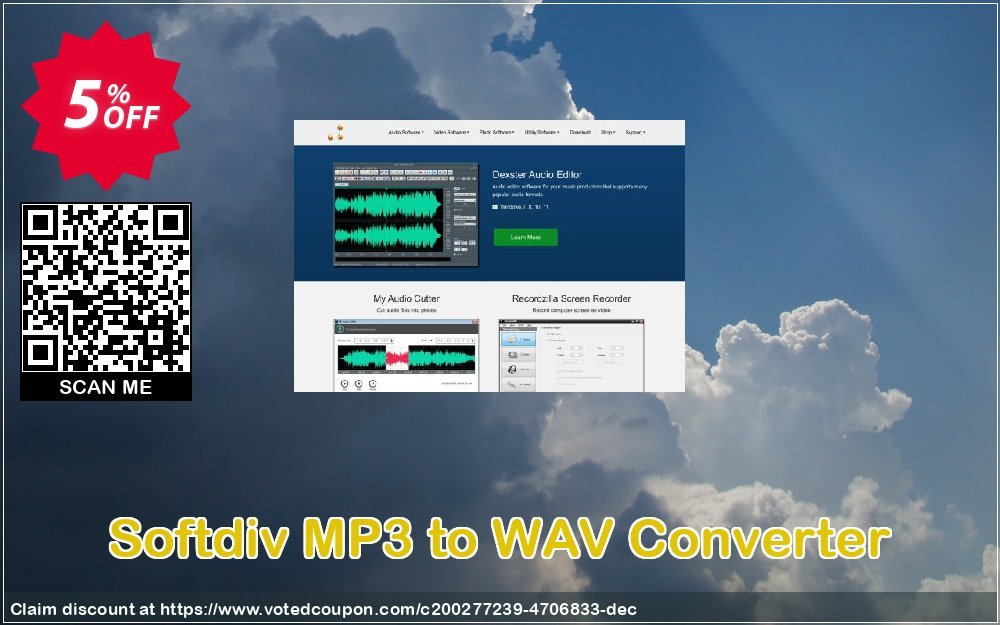 Softdiv MP3 to WAV Converter Coupon, discount Softdiv MP3 to WAV Converter Exclusive promo code 2023. Promotion: Exclusive promo code of Softdiv MP3 to WAV Converter 2023