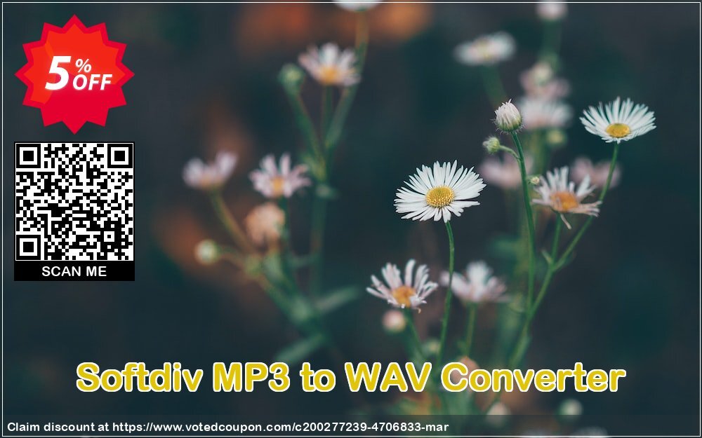 Softdiv MP3 to WAV Converter Coupon, discount Softdiv MP3 to WAV Converter Exclusive promo code 2024. Promotion: Exclusive promo code of Softdiv MP3 to WAV Converter 2024