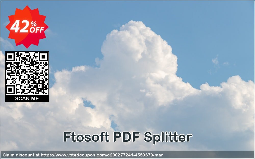 Ftosoft PDF Splitter Coupon, discount PDF Splitter Wondrous offer code 2024. Promotion: Wondrous offer code of PDF Splitter 2024