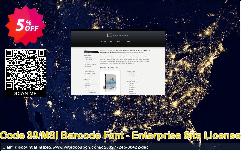 Code 39/MSI Barcode Font - Enterprise Site Plan Coupon, discount Code 39/MSI Barcode Font - Enterprise Site License Excellent promo code 2023. Promotion: Excellent promo code of Code 39/MSI Barcode Font - Enterprise Site License 2023