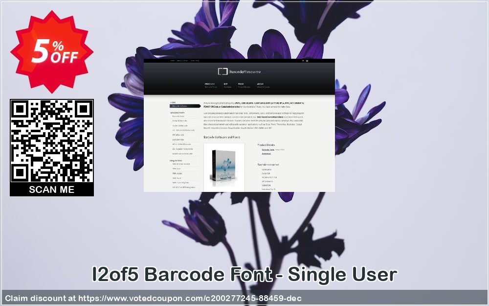 I2of5 Barcode Font - Single User Coupon, discount I2of5 Barcode Font - Single User Amazing promotions code 2024. Promotion: Amazing promotions code of I2of5 Barcode Font - Single User 2024