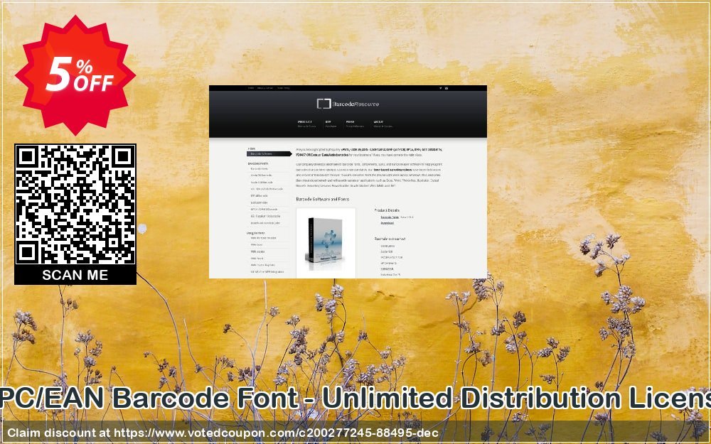 UPC/EAN Barcode Font - Unlimited Distribution Plan Coupon, discount UPC/EAN Barcode Font - Unlimited Distribution License Awful sales code 2023. Promotion: Awful sales code of UPC/EAN Barcode Font - Unlimited Distribution License 2023