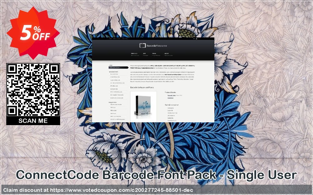 ConnectCode Barcode Font Pack - Single User Coupon, discount ConnectCode Barcode Font Pack - Single User Special promotions code 2024. Promotion: Special promotions code of ConnectCode Barcode Font Pack - Single User 2024