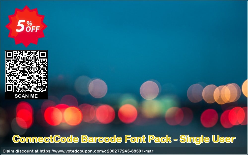 ConnectCode Barcode Font Pack - Single User Coupon Code Apr 2024, 5% OFF - VotedCoupon