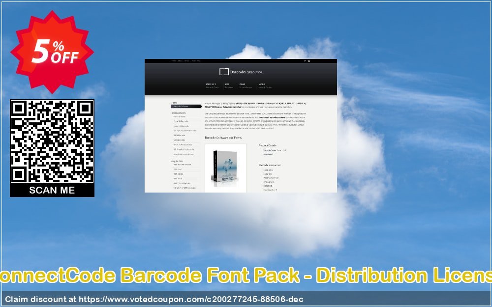 ConnectCode Barcode Font Pack - Distribution Plan Coupon, discount ConnectCode Barcode Font Pack - Distribution License Stunning promo code 2024. Promotion: Stunning promo code of ConnectCode Barcode Font Pack - Distribution License 2024