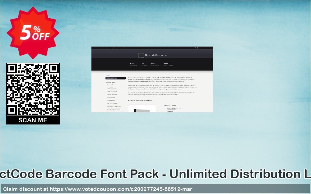 ConnectCode Barcode Font Pack - Unlimited Distribution Plan Coupon Code Apr 2024, 5% OFF - VotedCoupon