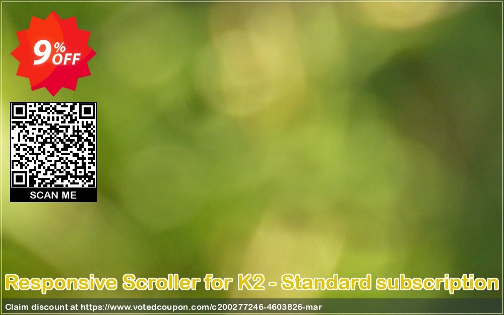 Responsive Scroller for K2 - Standard subscription Coupon Code May 2024, 9% OFF - VotedCoupon