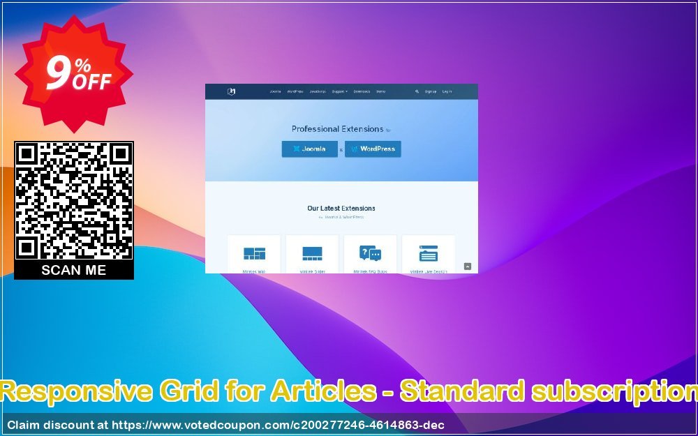 Responsive Grid for Articles - Standard subscription Coupon, discount Responsive Grid for Articles - Standard subscription Stirring sales code 2023. Promotion: Stirring sales code of Responsive Grid for Articles - Standard subscription 2023