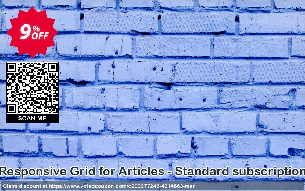 Responsive Grid for Articles - Standard subscription Coupon Code May 2024, 9% OFF - VotedCoupon