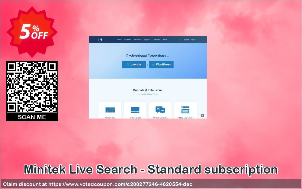 Minitek Live Search - Standard subscription Coupon, discount Minitek Live Search - Standard subscription Amazing sales code 2023. Promotion: Amazing sales code of Minitek Live Search - Standard subscription 2023