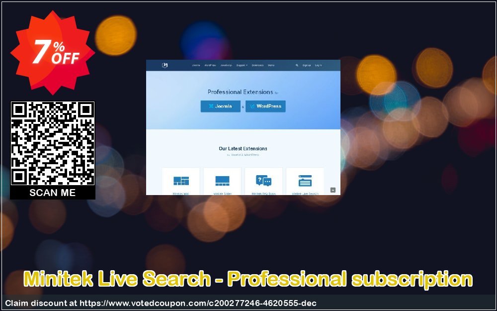 Minitek Live Search - Professional subscription Coupon, discount Minitek Live Search - Professional subscription Super deals code 2023. Promotion: Super deals code of Minitek Live Search - Professional subscription 2023