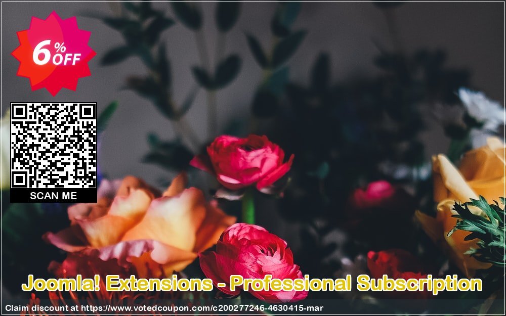 Joomla! Extensions - Professional Subscription Coupon Code May 2024, 6% OFF - VotedCoupon