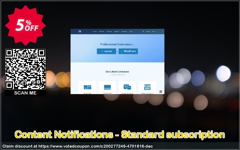 Content Notifications - Standard subscription Coupon, discount Content Notifications - Standard subscription Stunning offer code 2023. Promotion: Stunning offer code of Content Notifications - Standard subscription 2023