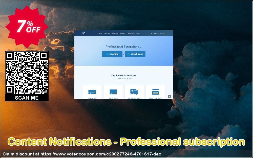 Content Notifications - Professional subscription Coupon, discount Content Notifications - Professional subscription Staggering discount code 2023. Promotion: Staggering discount code of Content Notifications - Professional subscription 2023