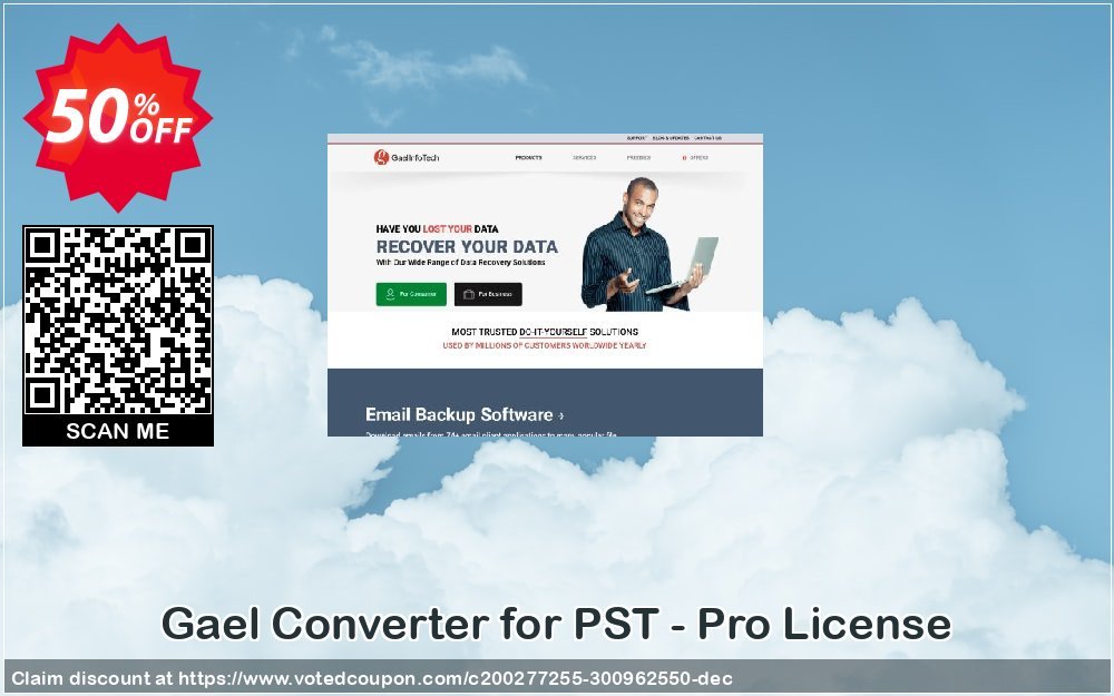 Get 50% OFF Gael Converter for PST - Pro License Coupon